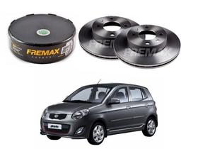 Disco freio dianteiro fremax kia picanto 1.0 2010 a 2011