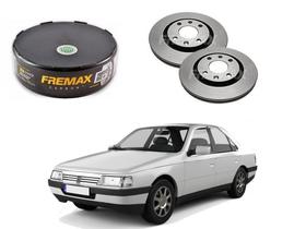 Disco freio dianteiro fremax original peugeot 405 1.6 1.8 2.0 1992 a 1999