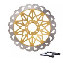 Disco Freio Dianteiro Gp7 Cg 150 09/15 Dourado 320mm Oversiz F016