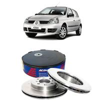 Disco Freio Dianteiro Solido Acdelco Clio 2010 A 2015 Kit2606