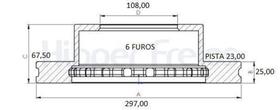Disco Freio Dianteiro Ventilado Hilux SR Turbo 3.0 05/..C/6 furos(Par) - HIPPER FREIOS Disco Freio Dianteiro Ventilado Hilux SR Turbo 3.0 05/..C/6 furos(Par) - HIPPER FREIOS