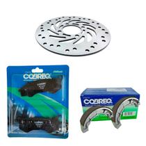Disco Freio + Pastilha + Patim Freio Honda Pcx 150 ate 2018