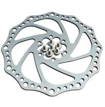 Disco Freio Rotor Aço Inox Absolute 180mm C/ 6 Parafusos Disco Freio Rotor Aço Inox Absolute 180mm C/ 6 Parafusos