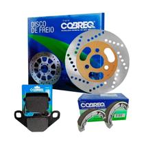 Disco freio suzuki burgman 125 carburada+ patim + pastilha