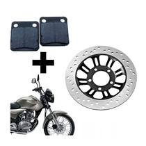 Disco Freio Titan 150 2005 2006 2007 2008 + Pastilha Freio