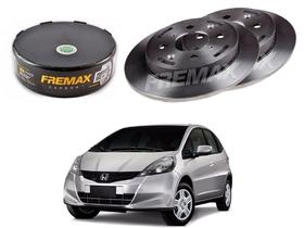 Disco freio traseiro fremax honda new fit 1.4 1.5 2009 a 2014