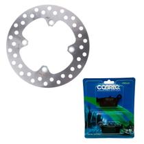 Disco Freio Traseiro + Pastilha honda xre 300 Sem Abs Cobreq