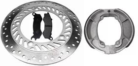 Disco Freio Xr250 Tornado com Pastilhas e Patim Freio Traseiro