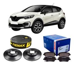 Disco Fremax + Pastilha Bosch Diant Captur 1.6 2019 Disco Fremax + Pastilha Bosch Diant Captur 1.6 2019
