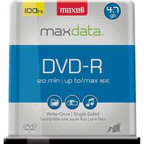 Disco gravável DVD-R Maxell 4,7 GB 16x Gold, pacote com 100 Disco gravável DVD-R Maxell 4,7 GB 16x Gold, pacote com 100