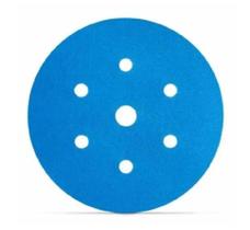 Disco Hookit 3M P320 152mm Azul 7 Furos Lixa Acabamento Fino,