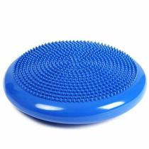 Disco Inflável Almofada Equilibrio Pilates 33cm Bomba Azul