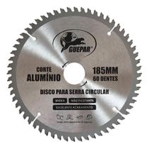 Disco Lâmina De Serra Circular 185Mm Para Alumínio 60 Dentes Guepar
