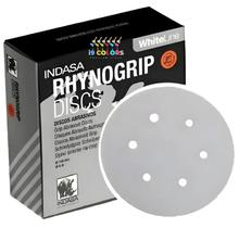 DISCO LIXA 6POL 6F GRAO 0500 D150 RHYNOGRIP WHITE INDASA CX 050 - Cor: Branco