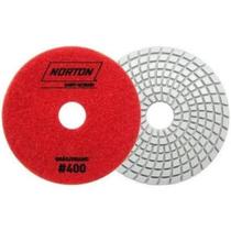 Disco Lixa Brilho D'água Norton Auto Colante 4" - 100 mm para Mármore, Granito, Porcelanato