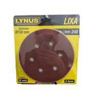 Disco Lixa (Cartela 10 Und) 6f G240 150mm Lynus