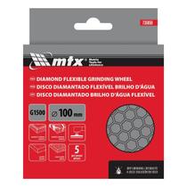 Disco Lixa Diamantada Flexível Seco G1500 5Pçs 100mm MTX