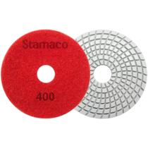 Disco Lixa Diamantada Úmida Porcelanato Pedra Granito Mármore Acabamento Polimento Lixamento Brilho Dágua Flexível Polir Rebolo Grão Stamaco