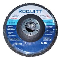 Disco Lixa Flap 115mm G40 Roquitt - Kit 10 Unid.