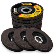 Disco Lixa Flap 4.1/2 115mm G60 Aço Madeira Inox Fertak