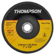 Disco Lixa Flap 7" 18cm Grão 40 Thompson