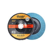 Disco Lixa Flap 7" Grão 40 Zircônio Oper