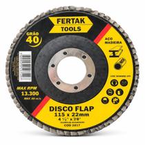 Disco Lixa Flap Cônico 115mm Grão 40 Madeira Aço 2817 Fertak Disco Lixa Flap Cônico 115mm Grão 40 Madeira Aço 2817 Fertak