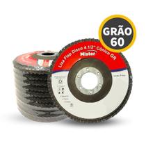 Disco Lixa Flap Reto 4.1/2 (115mm) Grão 60 Miste