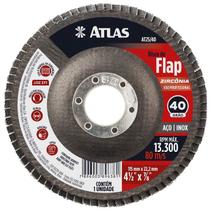 Disco Lixa FLAP Zirconia 115MM ATLAS Removedor Tinta