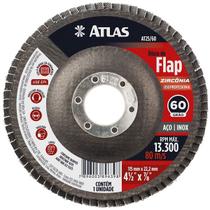 Disco Lixa FLAP Zirconia 115MM ATLAS Removedor Tinta