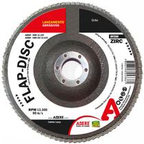 Disco Lixa FLAP Zirconio 180MM Azul Adere DFZ60