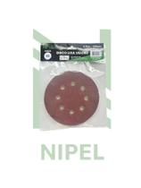 DISCO LIXA GRAO 40 SECO 5”POL C/tiras autocolantes 8 FUROS 10 UND NP TOOLS
