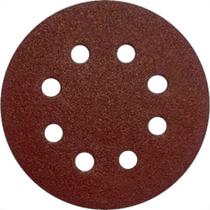 Disco Lixa Pluma Ferro 5 X120 8Furo - Kit C/10 PC