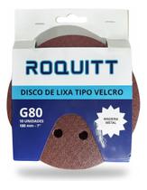 Disco Lixa tiras autocolantes 180mm Grão 80 Com Furos, marca Roquitt Kit 10 Unidades Disco Lixa tiras autocolantes 180mm Grão 80 Com Furos, marca Roquitt Kit 10 Unidades