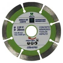 Disco Melfi Diamantado de Corte Segmentado 110 x 20 x 10mm Disco Melfi Diamantado de Corte Segmentado 110 x 20 x 10mm