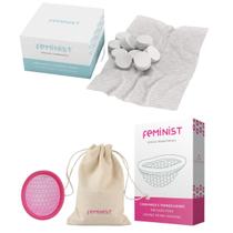 Disco Menstrual 30ml e Toalha Compacta Descartável 10un