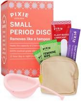 Disco menstrual Pixie de silicone de grau médico 100% reutilizável