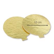 Disco Monoporção DOurado - 8cm ou 10cm - 100 unidades