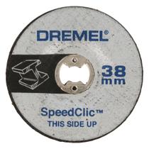 Disco para Esmerilhar de Óxido de Alumínio Sistema EZ Lock 38 mm com 2 Unidades - 2615E541AC000 - DREMEL Disco para Esmerilhar de Óxido de Alumínio Sistema EZ Lock 38 mm com 2 Unidades - 2615E541AC000 - DREMEL