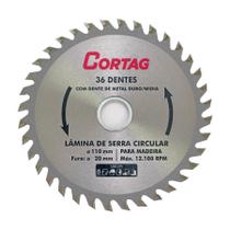 Disco para Serra Circular ø 110mm com 36 Dentes - Cortag Disco para Serra Circular ø 110mm com 36 Dentes - Cortag