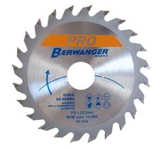 Disco para Serras Circulares Pró 36 Dentes 180x22mm - 1242 - Berwanger