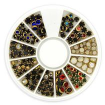 Disco pedrarias 37 olho de gato 3mm e 4mm decoração unhas Disco pedrarias 37 olho de gato 3mm e 4mm decoração unhas