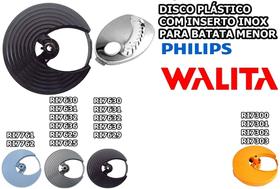 Disco Plástico preto Com Inserto inox julienne fatiador Batata Menor Para seu processador Disco Plástico preto Com Inserto inox julienne fatiador Batata Menor Para seu processador