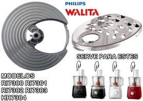 Disco plástico versão cinza mais faca Raladora inox Ri7301 Ri7300 Ri7302 Ri7303 Disco plástico versão cinza mais faca Raladora inox Ri7301 Ri7300 Ri7302 Ri7303