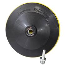 Disco Prato Suporte 180mm 7 Polegadas + Adaptador Pino M14 Haste 8mm