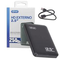 Disco Rígido Externo HD Knup KP-HD808 250GB Preto USB 3.0