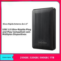 Disco Rígido Externo Portátil De 2,5 Polegadas 250GB 320GB 500GB 1TB USB3.0 Armazenamento Para PC