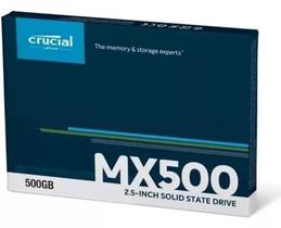 Disco rígido SSD sólido Crucial Mx500 500 GB para PC e laptop