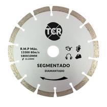 Disco Segmentado Diamantado 180x10MM Prata Ecco - TCR Abrassivos