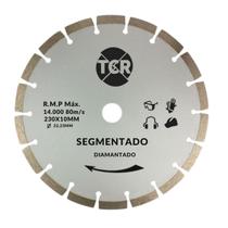 Disco Segmentado Diamantado 230x10MM Prata Ecco - TCR Abrassivos